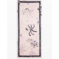 Desigual , Foulard Estampado Flores, Viscosa, Blanco, U