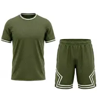 PANTONECLO Chándal 'ActiveFlex' verde oscuro