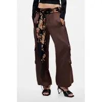 Desigual , Foulard Flecos Floral, Negro, U