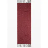 Desigual , Bufanda Larga Flecos, Poliester, Rojo, U