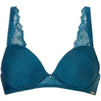 Livera Co Bra Tshirt Donna Stripe Lace Ultraviolet Talla: D80 | Brasieres Outlet | Mujer
