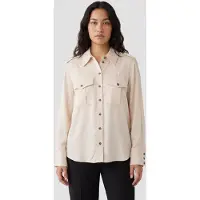 And Other Stories & Other Stories St Bob Utility Shirt Beige Talla: M | Manga Larga Outlet | Mujer | Marrón