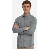 No-excess Shirt Stretch Allover Printed Dark Night Talla: S | Manga Larga Outlet | Hombre | Negro
