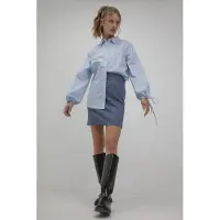 Josephine & Co Sil Skirt Navy Check Talla: 40 | Mini Faldas Outlet | Mujer | Azul
