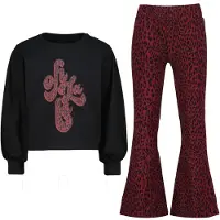 Vingino Girls Wiera Pyjama Deep Black Talla: XXS | Pantalones Outlet | Unisex | Negro