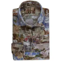Stenströms Fitted Body/72, Rc Cuff, Sport Multi Pattern Talla: M | Camisas Casuales Outlet | Hombre