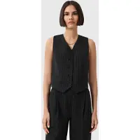 AllSaints Aleida Pin Waistcoat Black Talla: 12 | Chaquetas Outlet | Mujer | Negro