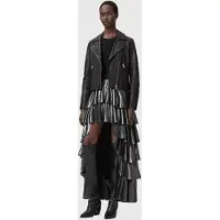AllSaints Cavarly Maxi Skirt Metallic Silver Talla: 4 | Faldas Maxi Outlet | Mujer | Gris