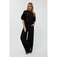 Esqualo Sweater Polo Knit Black Talla: XS/S | Sudaderas con Capucha Outlet | Mujer | Negro