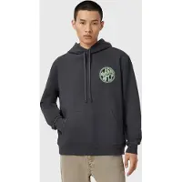 AllSaints Distortion Oth Hoody Washed Black/green Talla: S | Sudaderas con Capucha Outlet | Hombre | Negro