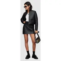 AllSaints Sander Lea Aries Skirt Black Talla: 16 | Mini Faldas Outlet | Mujer | Negro