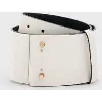 AllSaints Lara Stud Waist Belt White/warm Brass Talla: XS | Cinturones Outlet | Mujer | Blanco