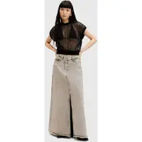 AllSaints Noir Maxi Skirt Sand Grey Talla: 12 | Faldas Maxi Outlet | Mujer | Marrón