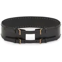 AllSaints Maxie Stud Dble Belt Black/matte Black Talla: XS | Cinturones Outlet | Mujer | Negro