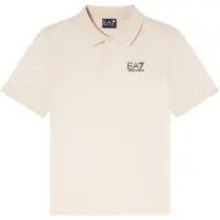 EA7 para niño. 7B000022_AF10378 Polo Core Identity niño beige (10Años= 142cm), Casual, Algodón, Manga corta, moda infantil, outlet 2026.