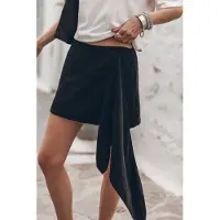 Mikuta The Dark Cascade Skirt Black Talla: S | Mini Faldas Outlet | Mujer | Negro