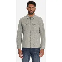 No-excess Overshirt Full Zipper Boucle Sweat Grey Melange Talla: XL | Manga Larga Outlet | Hombre | Gris