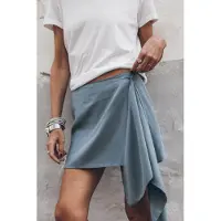 Mikuta The Blue Cascade Skirt Blue Talla: L | Mini Faldas Outlet | Mujer | Azul