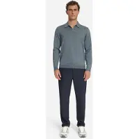 No-excess Pullover V Polo Melange Dusty Blue Talla: 3XL | Manga Larga Outlet | Hombre | Azul