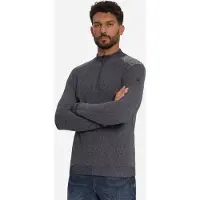 No-excess Pullover Half Zip Plated Dark Night Talla: S | Manga Larga Outlet | Hombre | Negro
