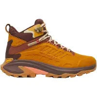 Merrell - Zapatillas de senderismo Mujer - Moab Speed 2 Leather Mid WP W Maple para Mujer de Cuero - Talla 38 - Naranja