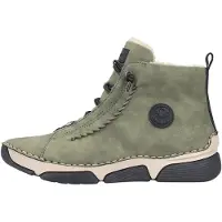 Rieker Botines con cordones verde claro