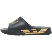 Emporio Armani para hombre. 7X000356_AF18618 Chanclas Crusher Distance negro (40), Plano, Ninguno, Beachwear, outlet 2026.