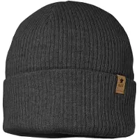 Maximo - Kid's Rippen Mütze m. Umschlag - Gorro size 53 cm, gris/negro