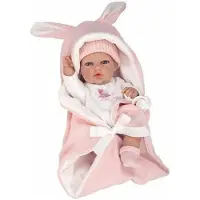 Arias Elegancia Natal Con Saco De Dormir De Vinilo Para Muñeca Bebé Niña 30 Cm