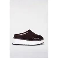 Moschino Platform Power Velour Clogs Brown Talla: 37 | Chancletas Outlet | Mujer | Marrón