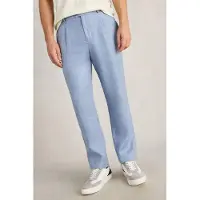 White Stuff Linen Trouser Mid Blue Talla: W38 REGULAR | Pantalones Sastre Outlet | Hombre | Azul