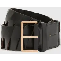 AllSaints Weslie Wide Belt Black Talla: M-L | Cinturones Outlet | Mujer | Negro