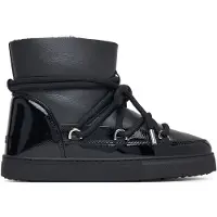 INUIKII para mujer. 1001.003.0132 Botas de Piel Gloss negro (38), Plano, Cordones, Casual, outlet 2026.