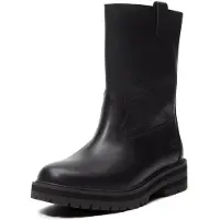 Timberland para mujer. TB0A2R5XW021 Botas de piel Britton Drive negro (37.5 W), Plano, 1 a 3cm, Ninguno, Casual, outlet 2026.