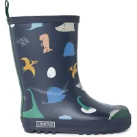 Liewood Botas de lluvia navy / mostaza / verde / blanco