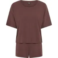 LASCANA Pijama de pantalón corto chocolate