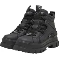 Buffalo Botines con cordones 'Aspha' negro