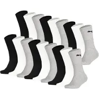 Puma Calcetines gris claro / negro / blanco