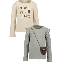 Blue Seven Camiseta beige / chocolate / oro / gris claro