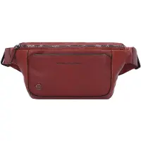 Piquadro Black Square Riñonera Piel natural 31 cm marrón