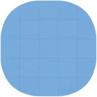 vidaXL Alfombrilla protectora para piscinas, 25 unidades, diámetro 292 cm, redonda, espuma EVA, color azul