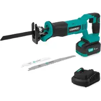 Vonroc Sierra de sable a batería 20V - incl. 3 hojas de sierra - incl. batería 4.0Ah y cargador