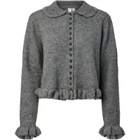 Y.A.S Cárdigan 'FRILO ' gris