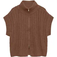 Vero Moda Chaleco de punto 'VMBANG' marrón