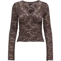 ONLY Camiseta 'ONLNikka' marrón oscuro