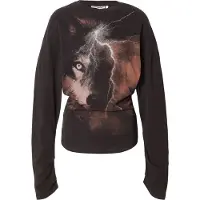 Weekday Camiseta 'Georgina' marrón / gris / negro