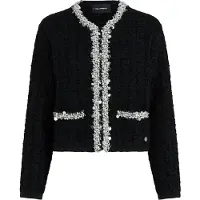 Karl Lagerfeld Cárdigan negro / blanco