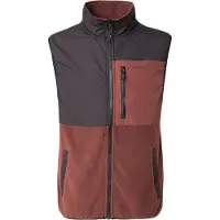 Iriedaily - Auf Deck Fleece Vest - Chaleco de forro polar size XXL, rojo