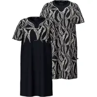 Ulla Popken Camiseta de noche gris claro / negro
