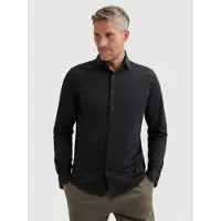 Vanguard Camisa 'Elevated Knit shirt with widespread collar' azul oscuro
